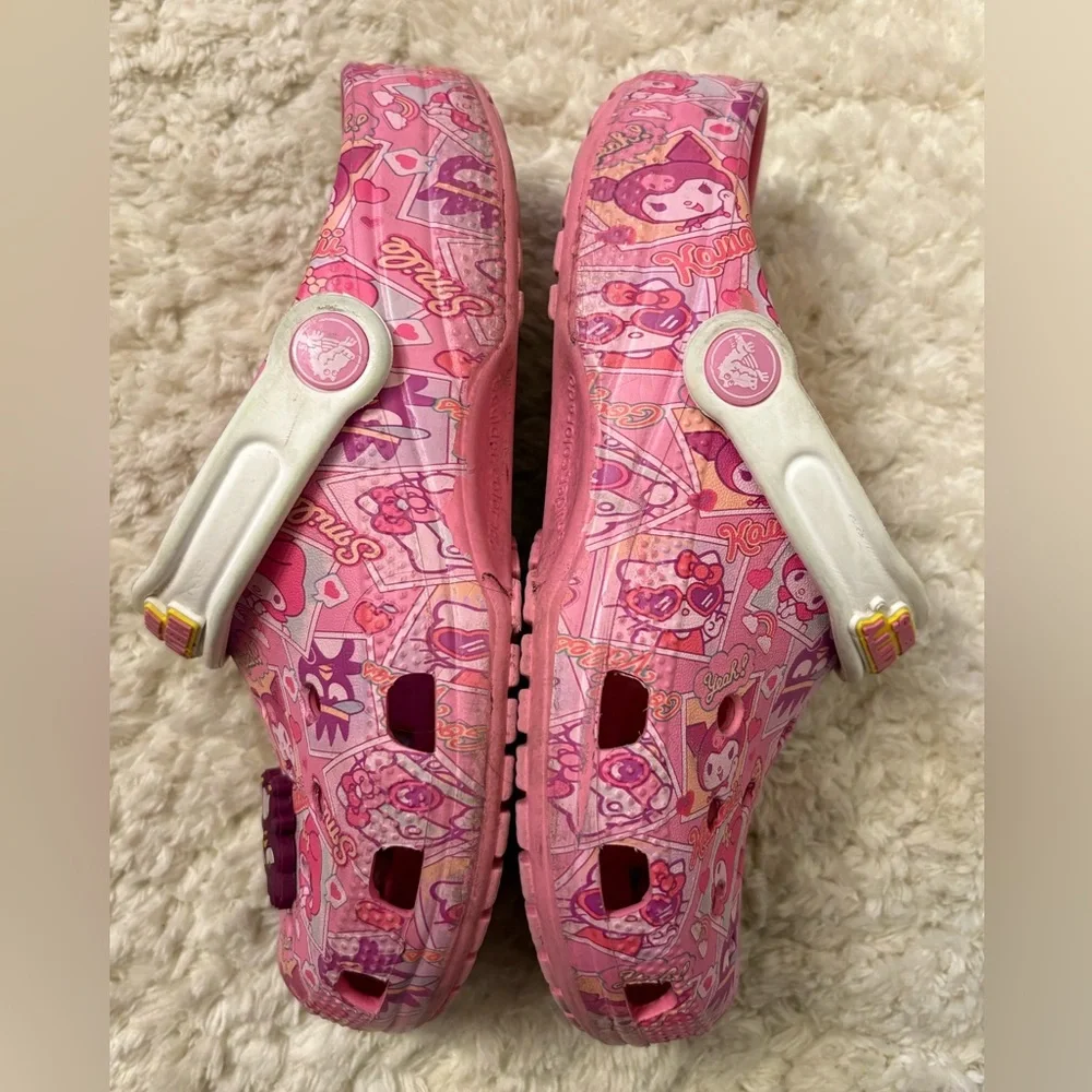 Crocs Hello Kitty and Friends Classic Pink Clogs CROCS Youth Girl Size 3